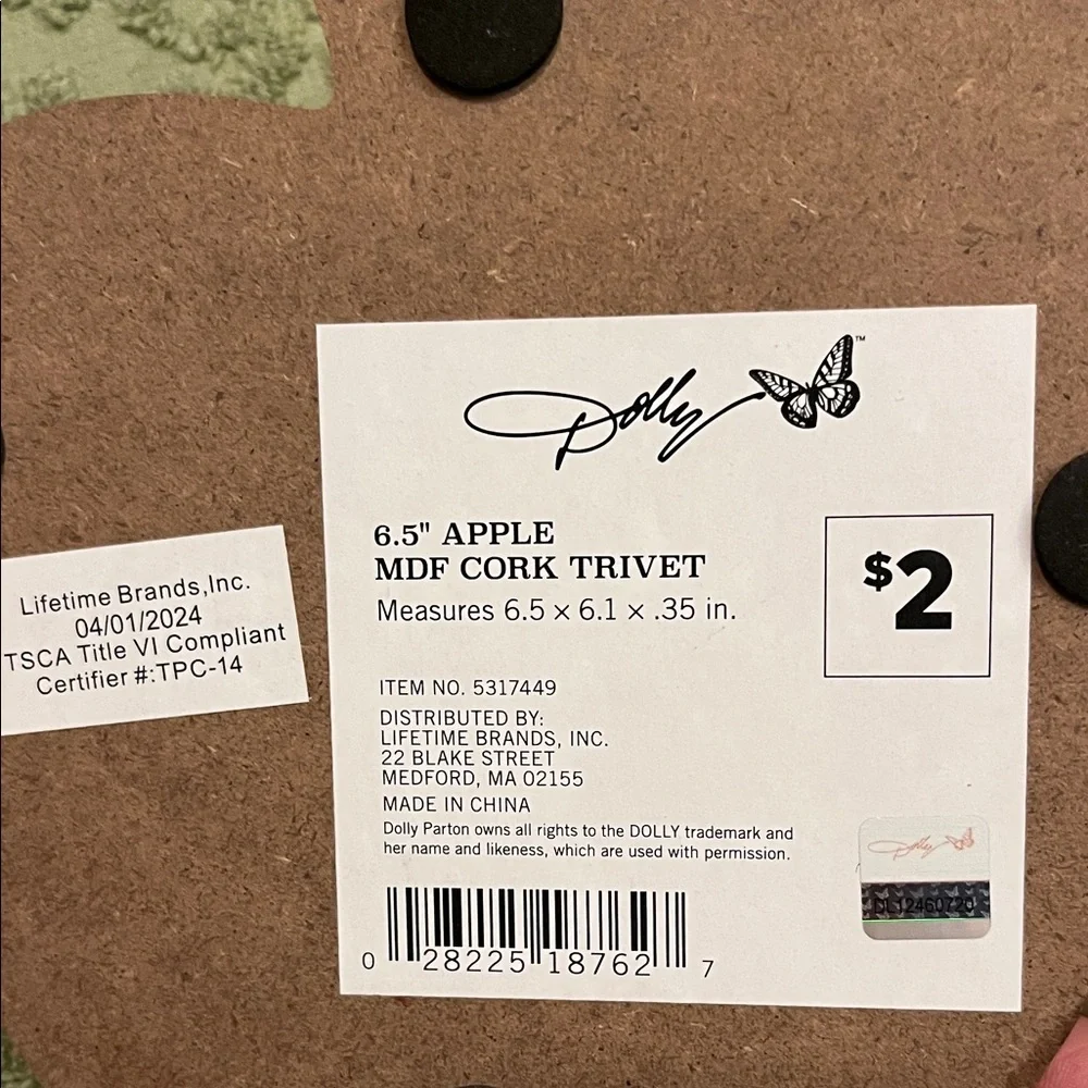 Dolly Parton AppleThemed Kitchen Set Towel Decor Candle Sponges Trivet Potholder